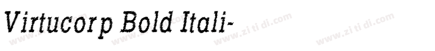 Virtucorp Bold Itali字体转换